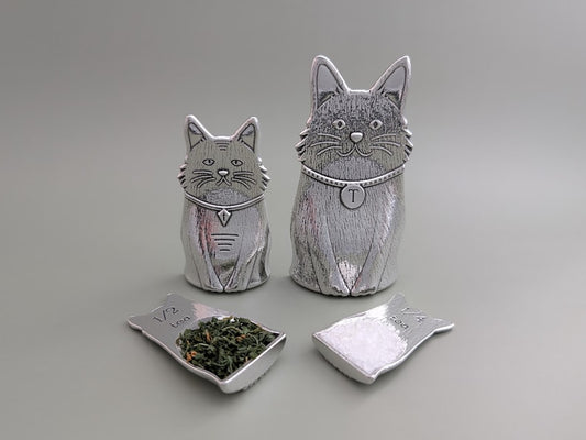 Cat Spoons- Family of Cats Pewter Measuring Spoons